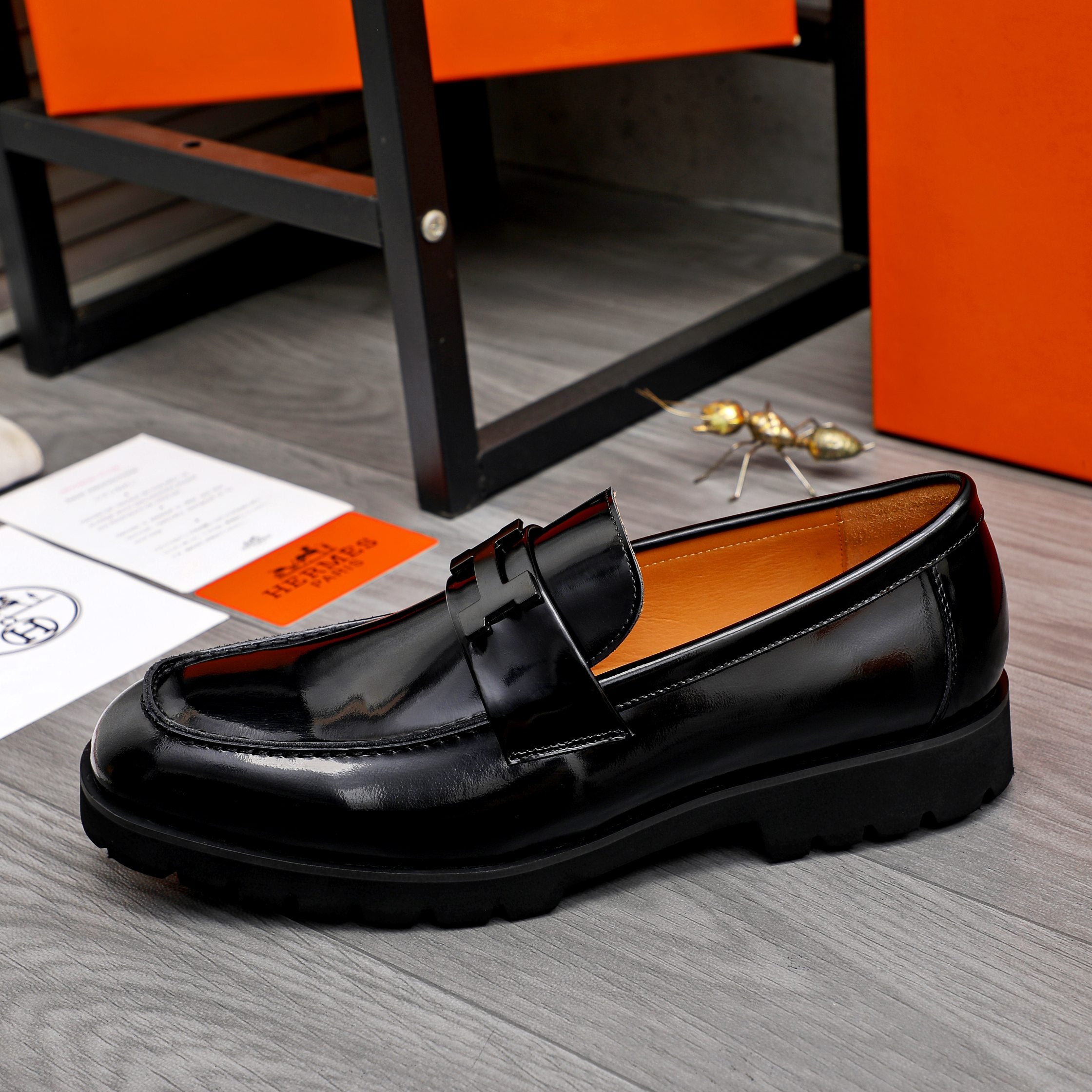 HM Business slip-on leather shoes 26070810