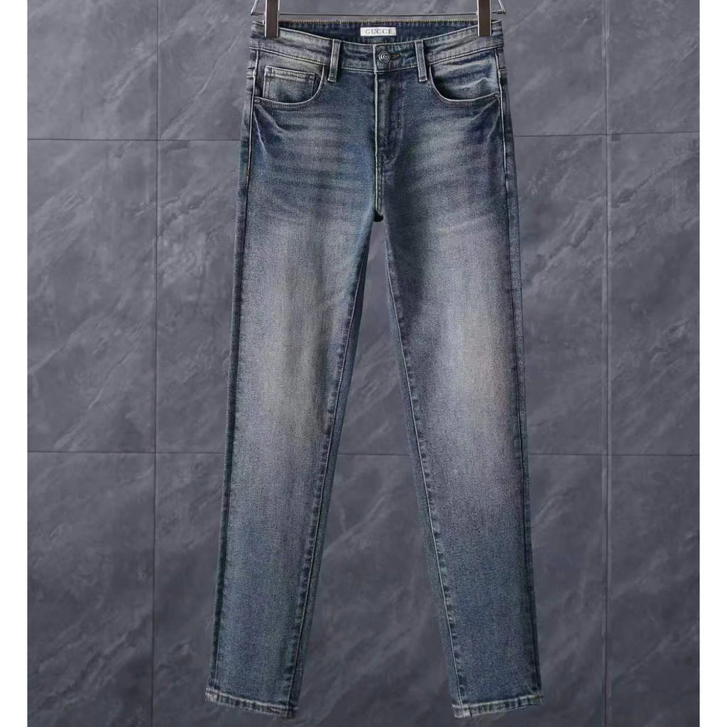 Men's Fashion Slim-Fit Straight-Leg Jeans 1026062911