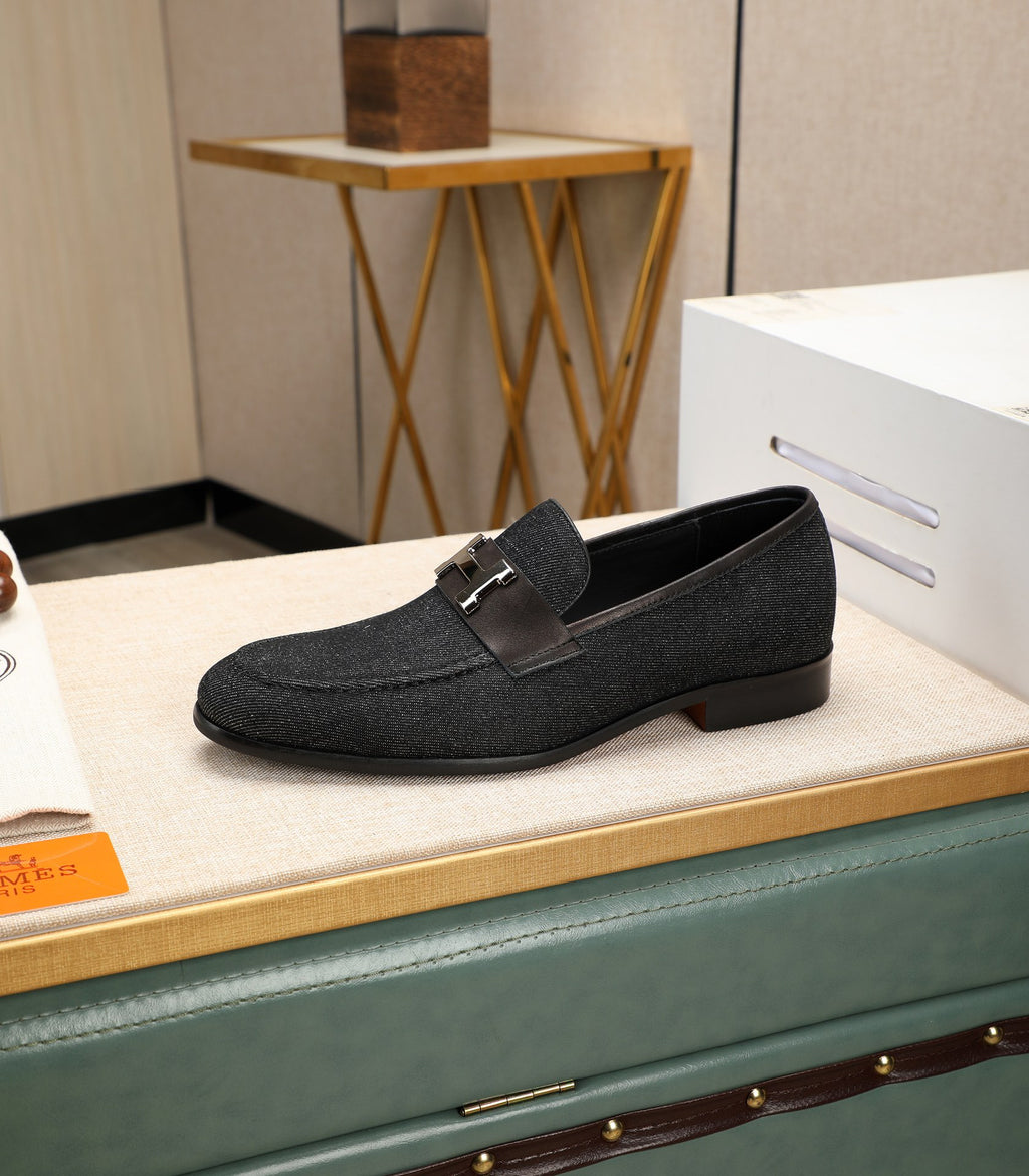 HM Top quality genuine leather loafers 26070804