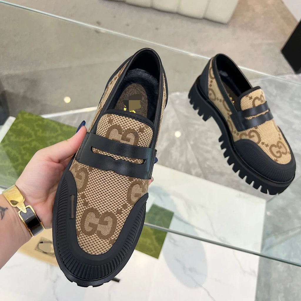 New Style Spliced Canvas Breathable Thick-soled Men's Shoes Casual Sneakers 1024030620
