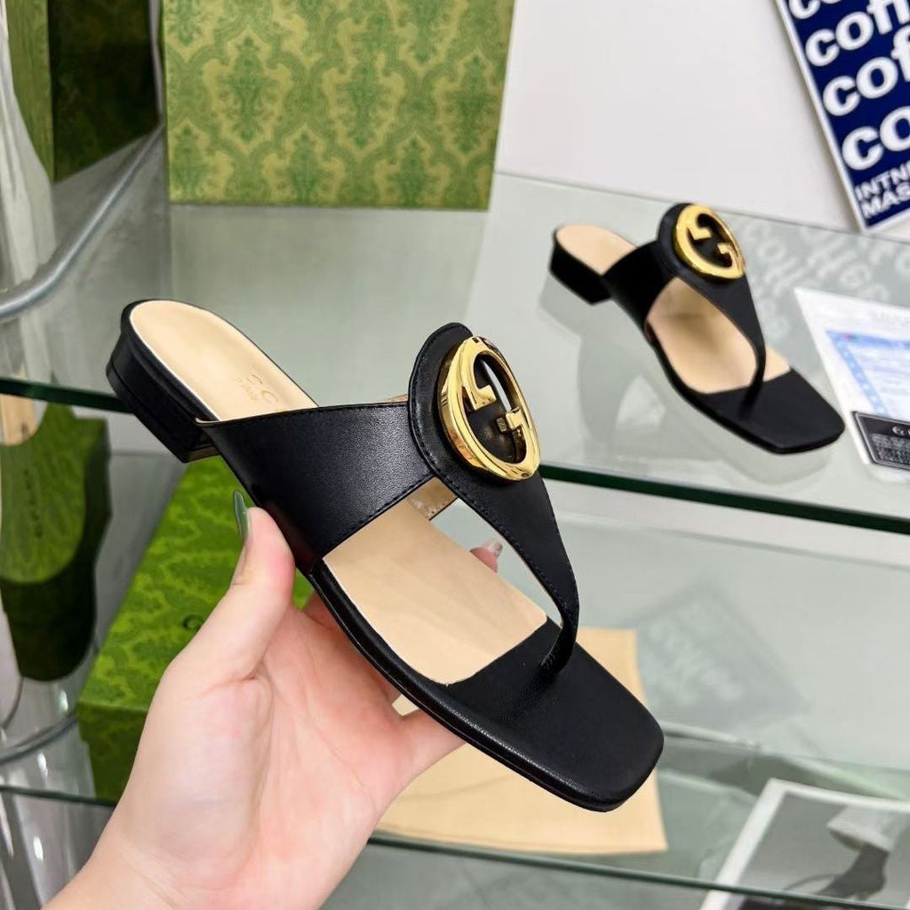 Fashion new Flip-flops square head sandals PD10062643