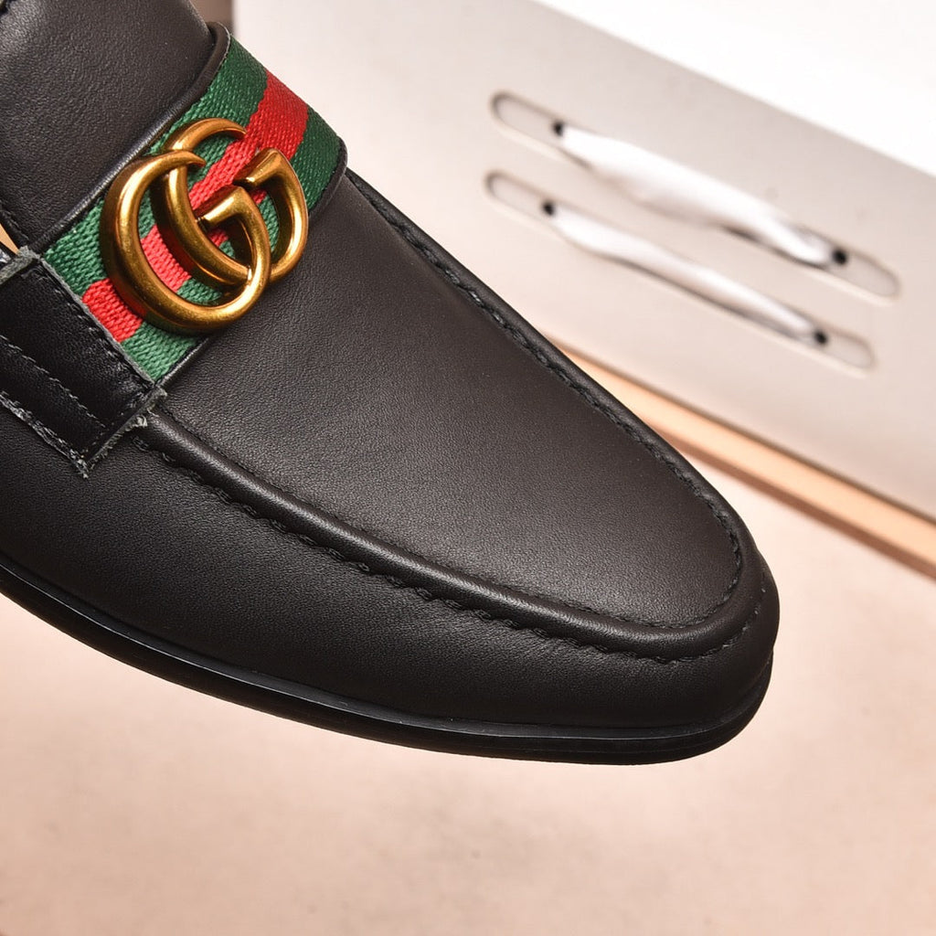 Gentleman Men's Shoes Leather Popular Classic Presbyterian Pattern Loafers G10