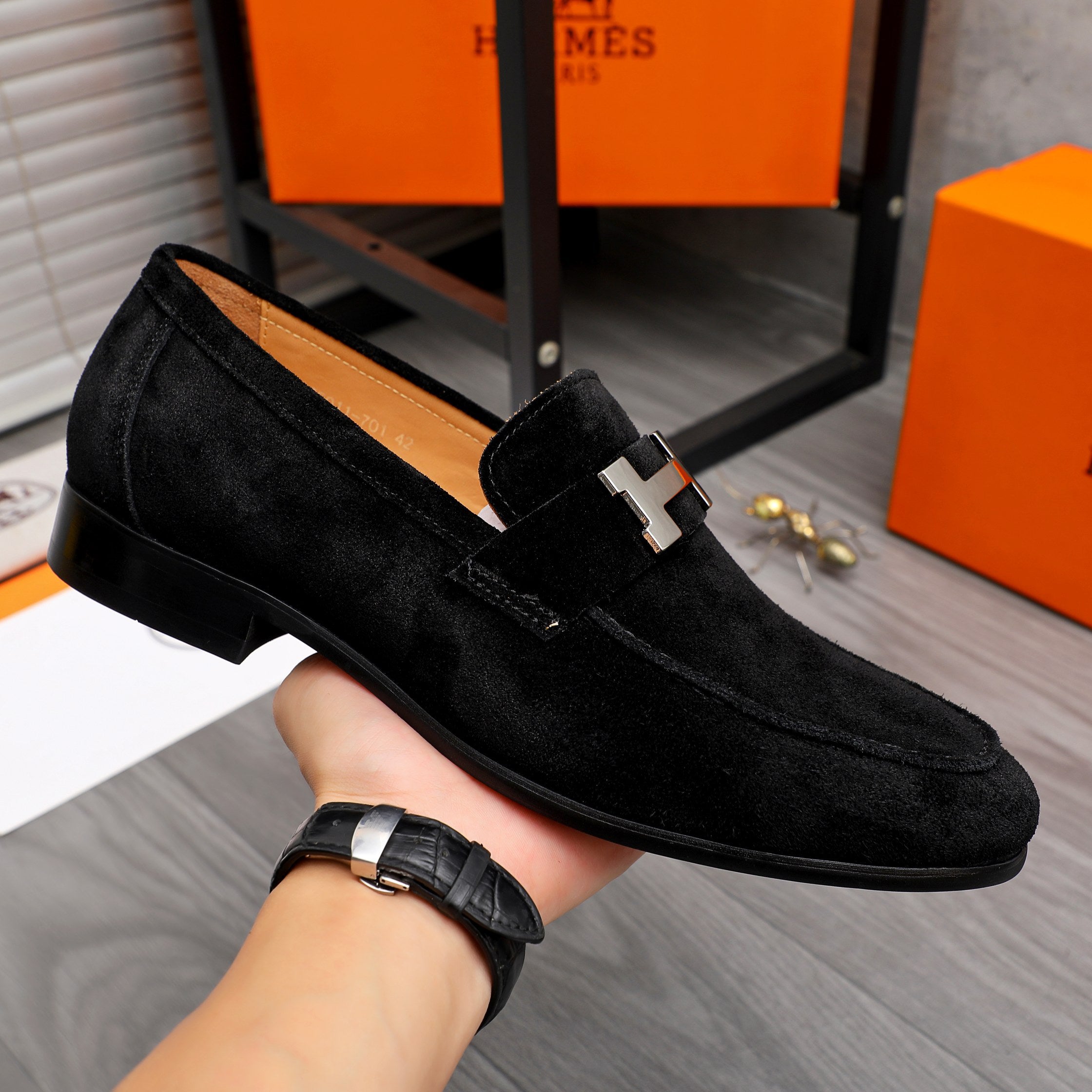 HM Business slip-on leather shoes 26070811
