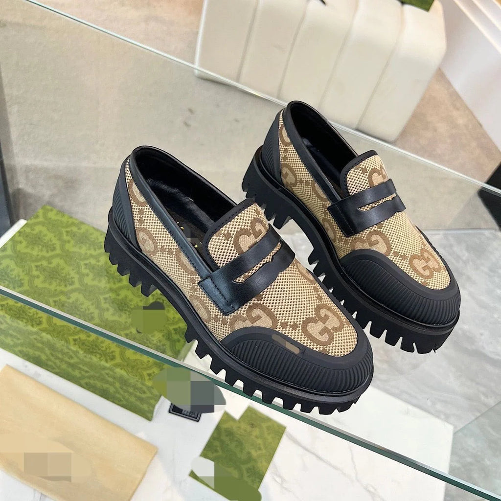 New Style Spliced Canvas Breathable Thick-soled Men's Shoes Casual Sneakers 1024030620