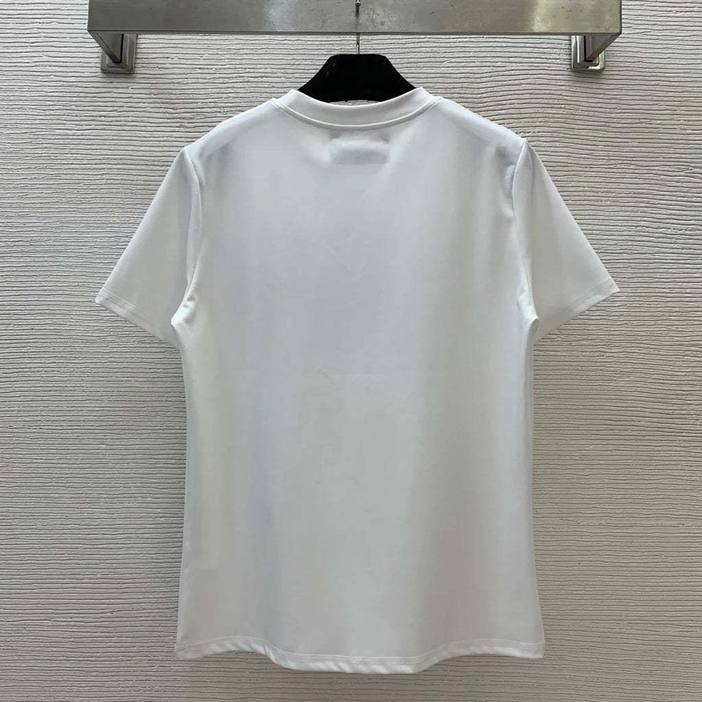 New Fashion Casual Old Flower GG Pinted Short Sleeve + Half Body Skirt 1025070201