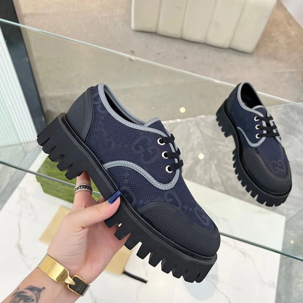 New Style Spliced Canvas Breathable Thick-soled Men's Shoes Casual Sneakers 1024030620