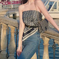 Women's inner tube top silk scarf PD10041306