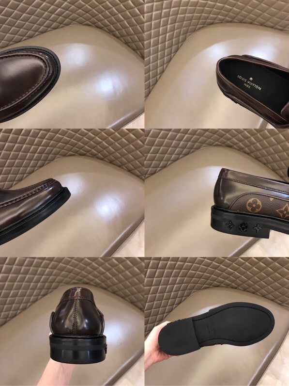 Dark brown luxury men's loafers