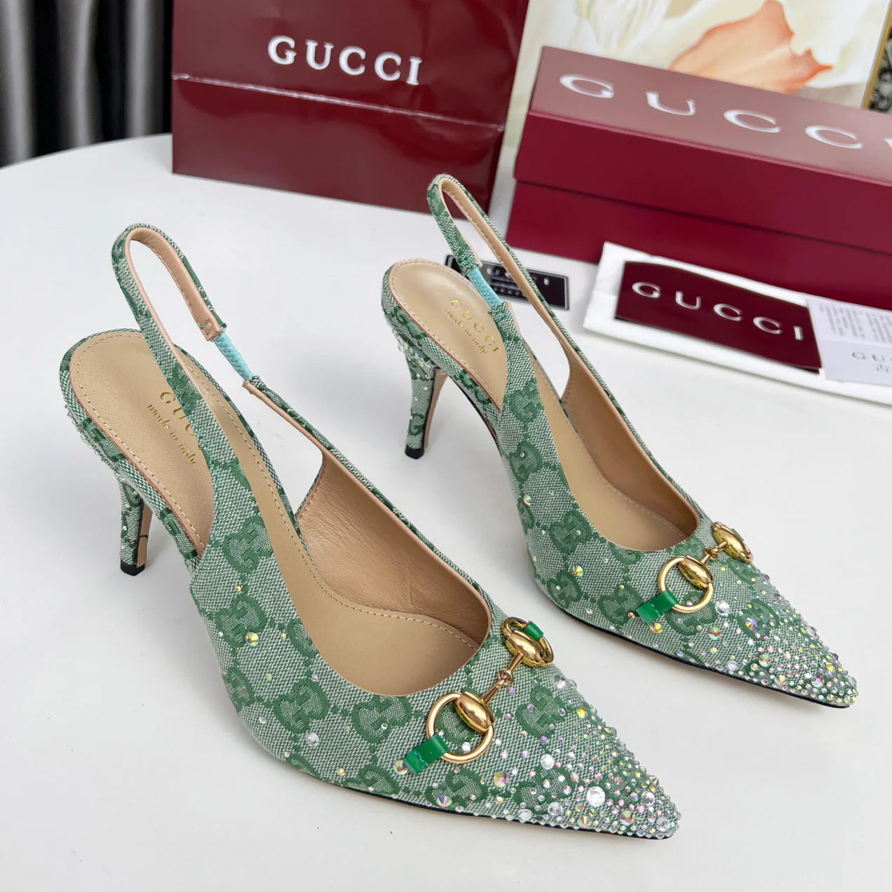 New rhinestone high heels 1025062010