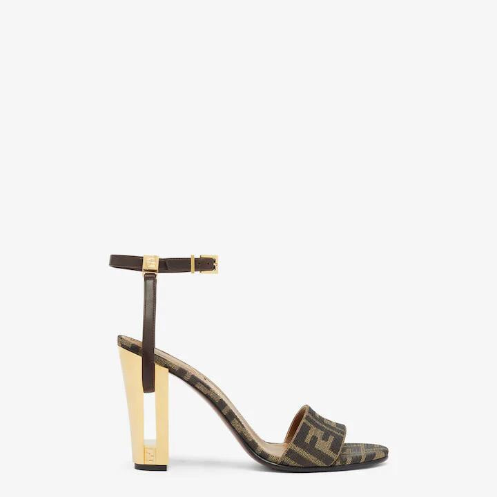 New Fashionable Thick Heel Fish Mouth Strip Sandals 1024022101