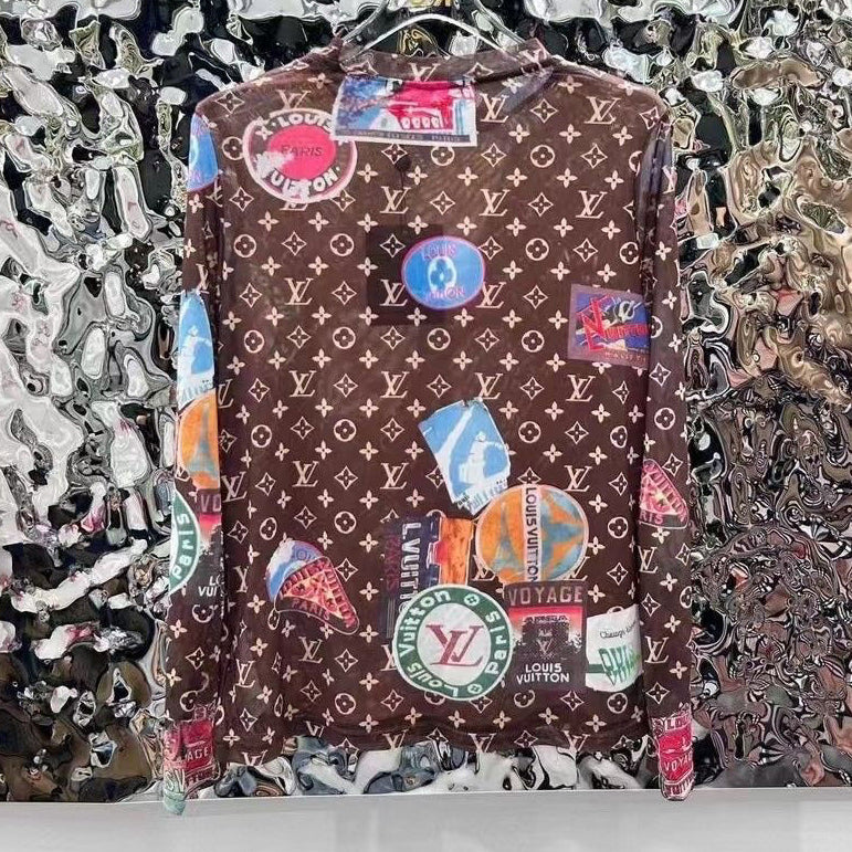 New autumn and winter printed base shirt 1024110608
