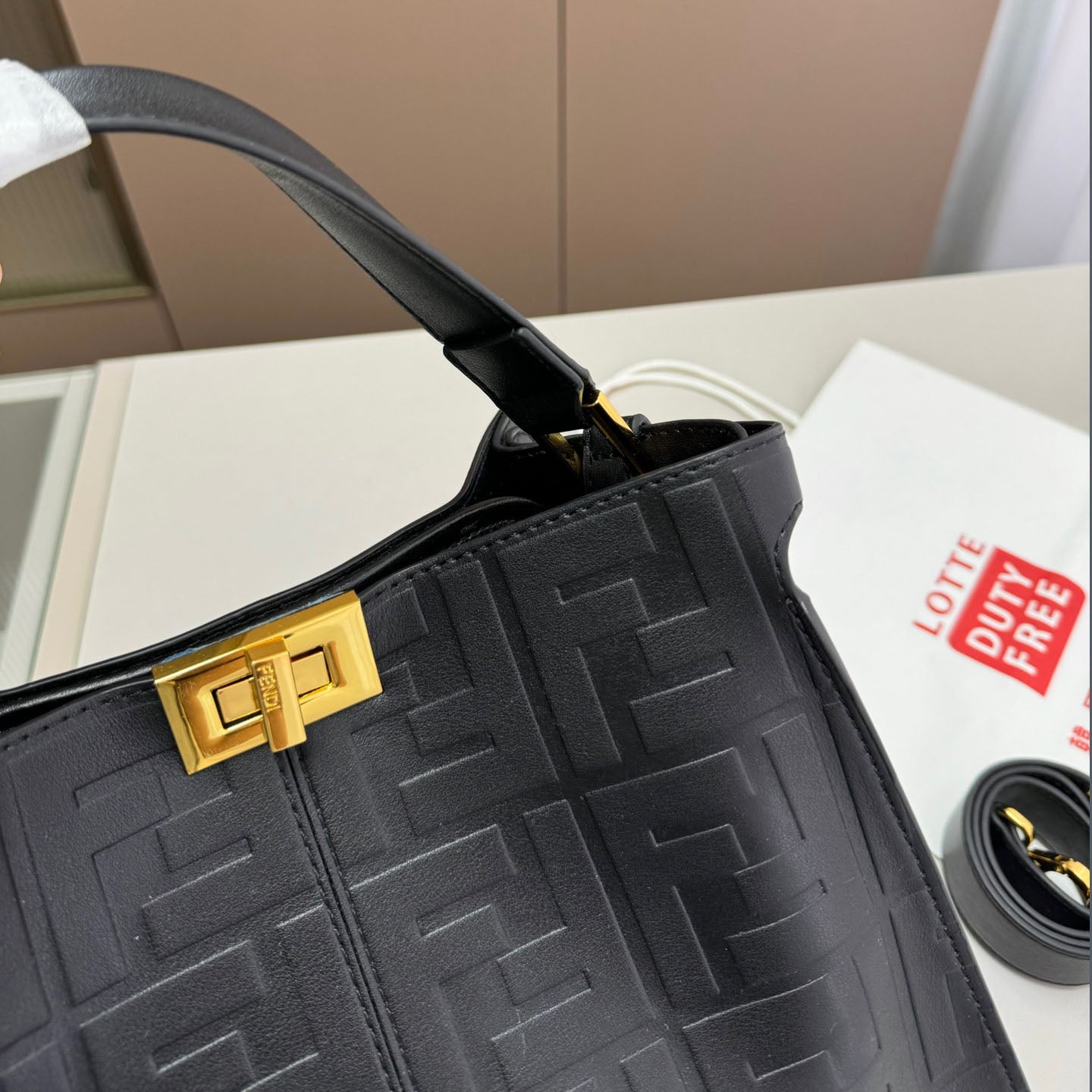 F Classic Embossed Tote Bag XC24092503