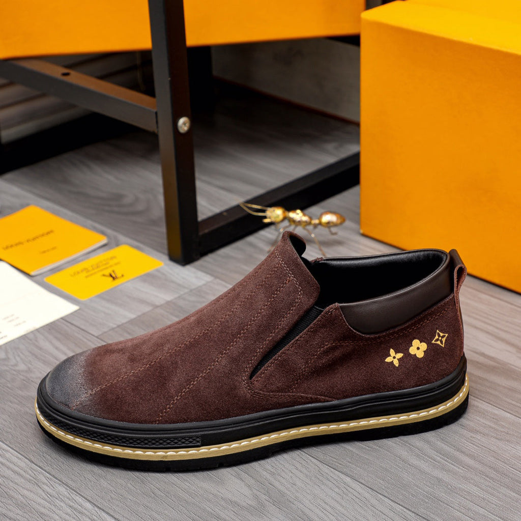 New Suede Gradient Casual All-match Shoes Fashion Slip-On Shoes