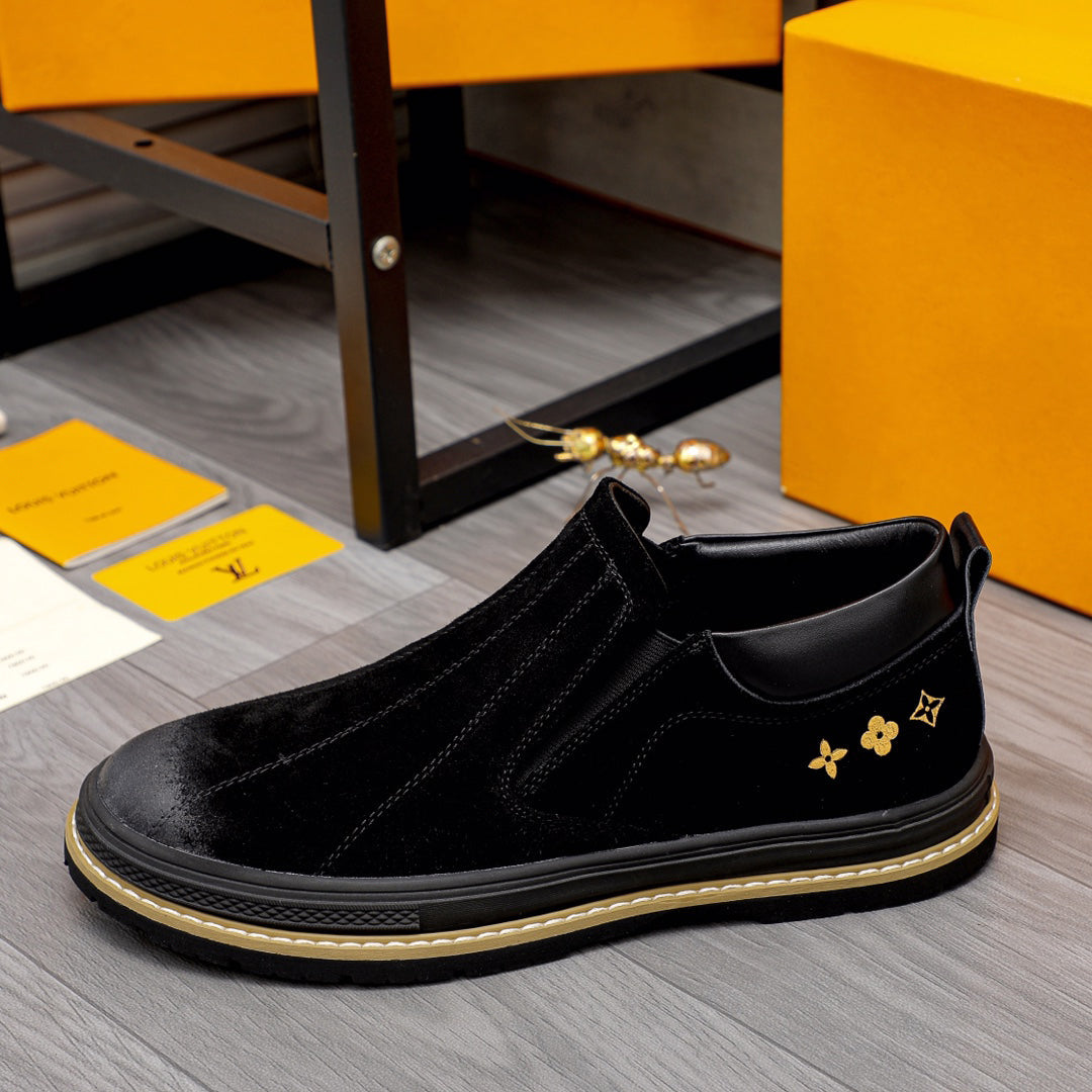 New Suede Gradient Casual All-match Shoes Fashion Slip-On Shoes