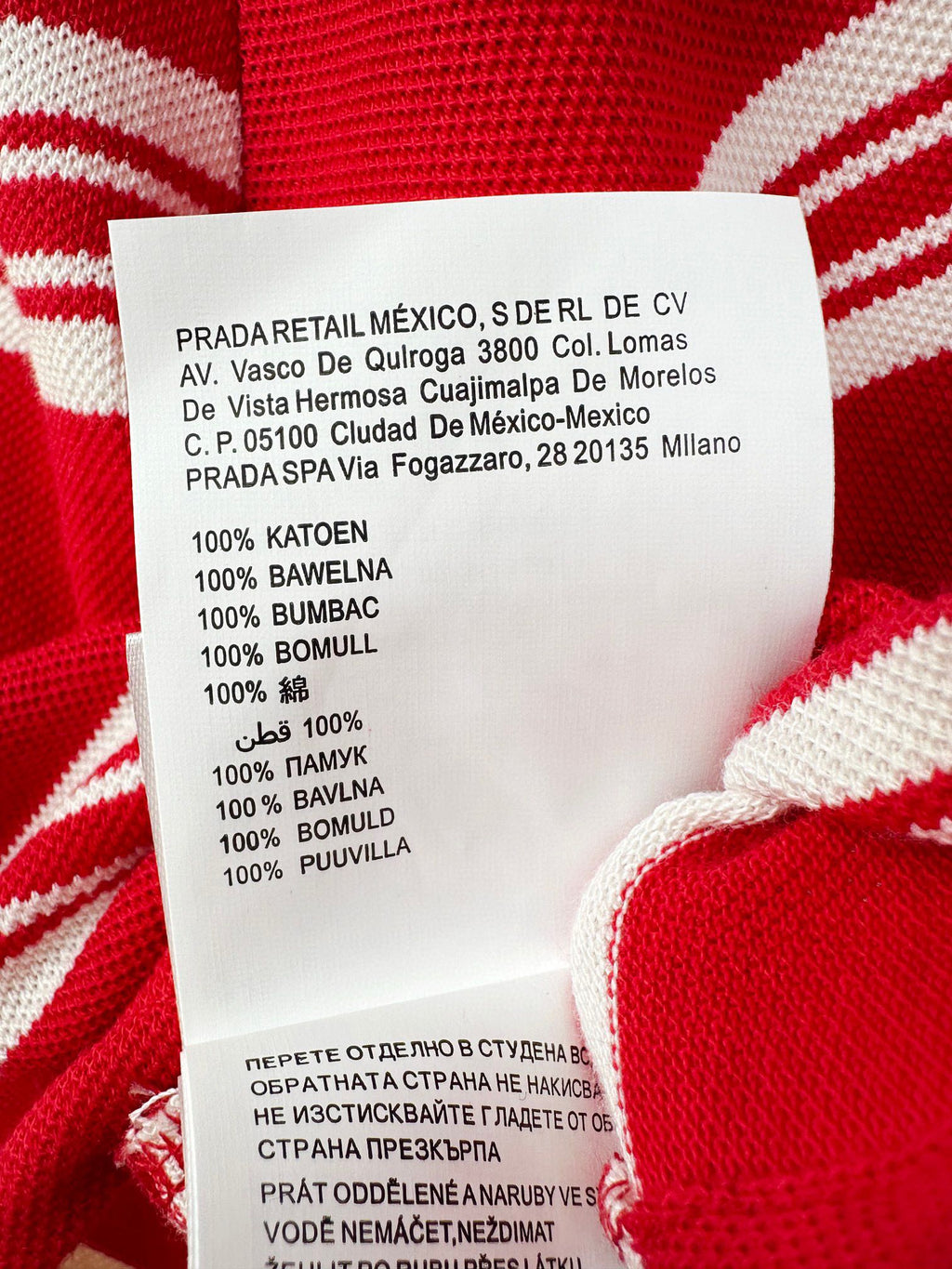 M 24SS Contrast Color Striped Short Polo Short Sleeve 1824072302