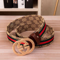 Men's Belt High-Grade Letter Leather Business Belt All-Match Casual p02070701
