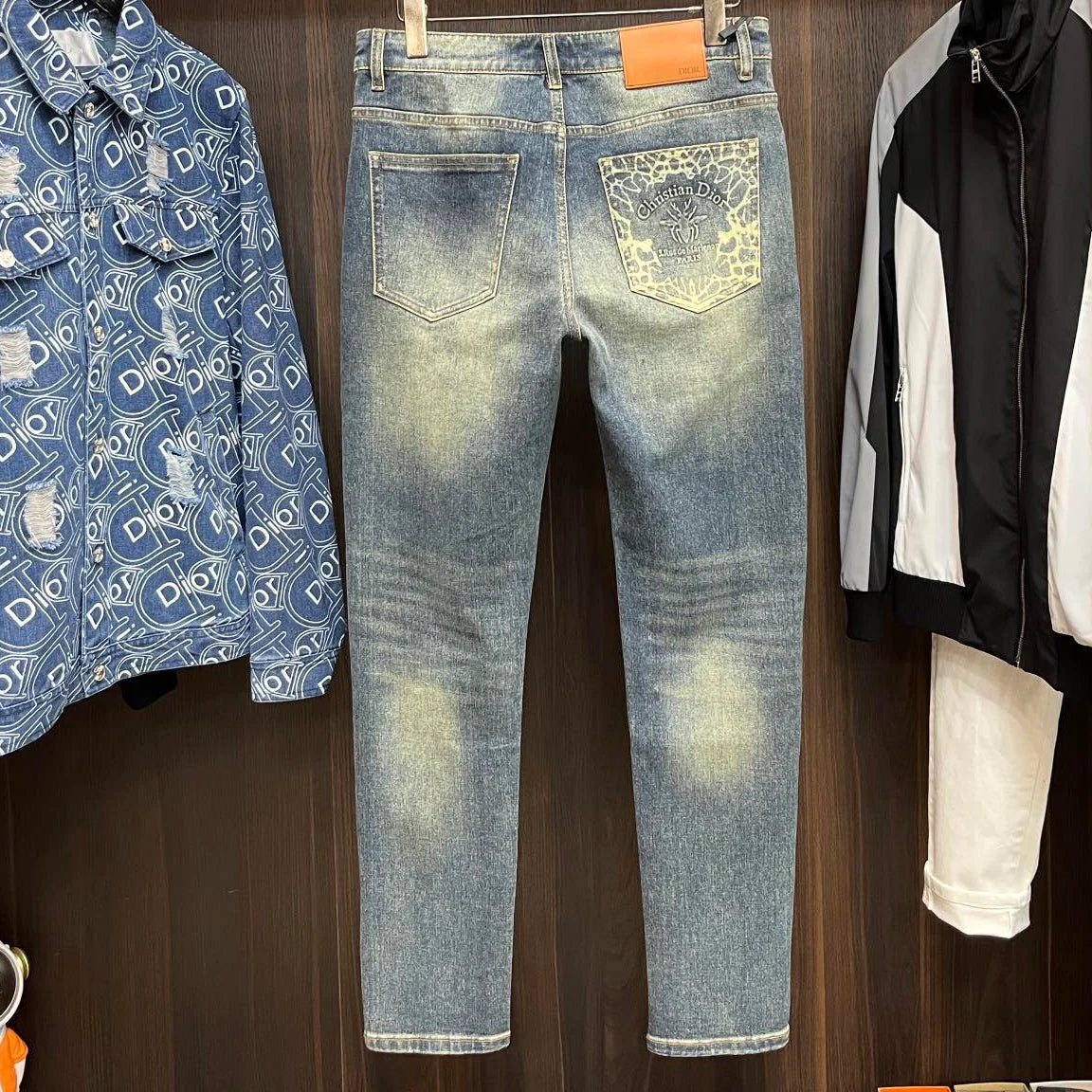 New men's autumn and winter elastic slim fit jeans 1024102207