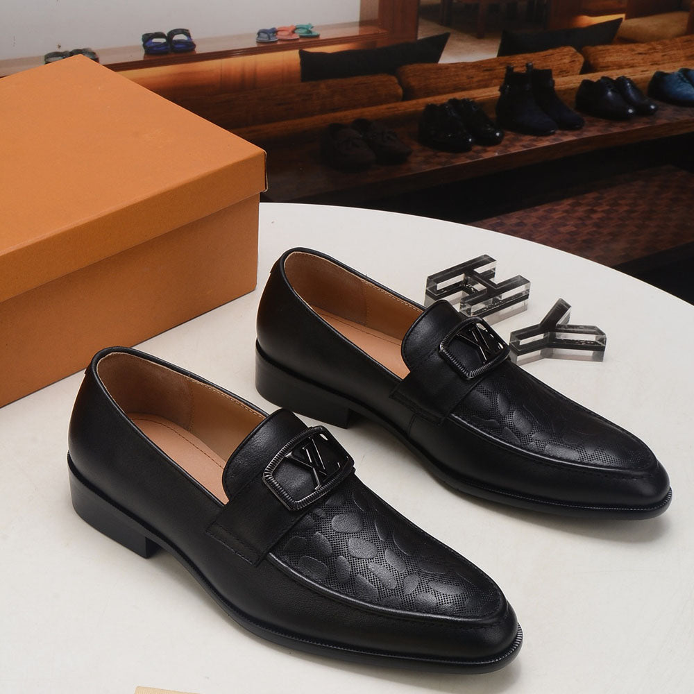 Fine Stone Pattern Men's Pattern Loafers