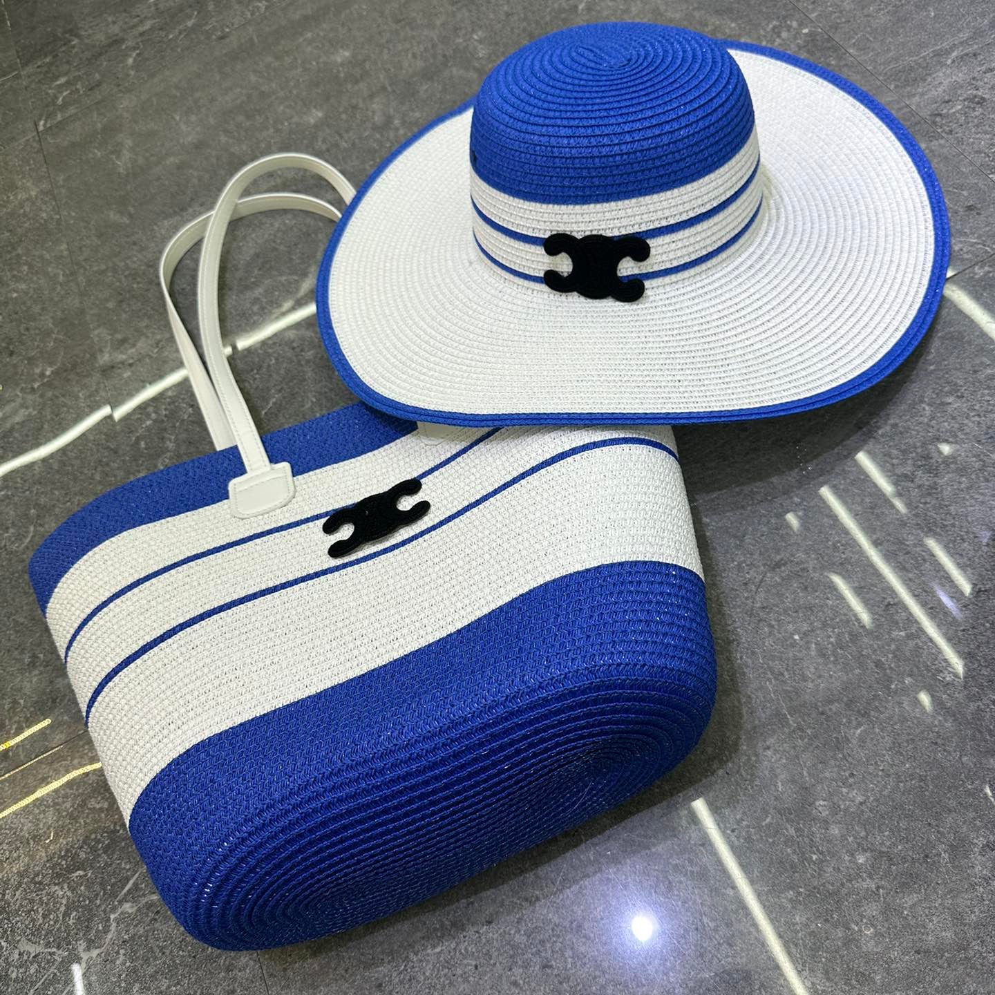 New Fashion Hundred Beach Hat and Bag Set 1025040115
