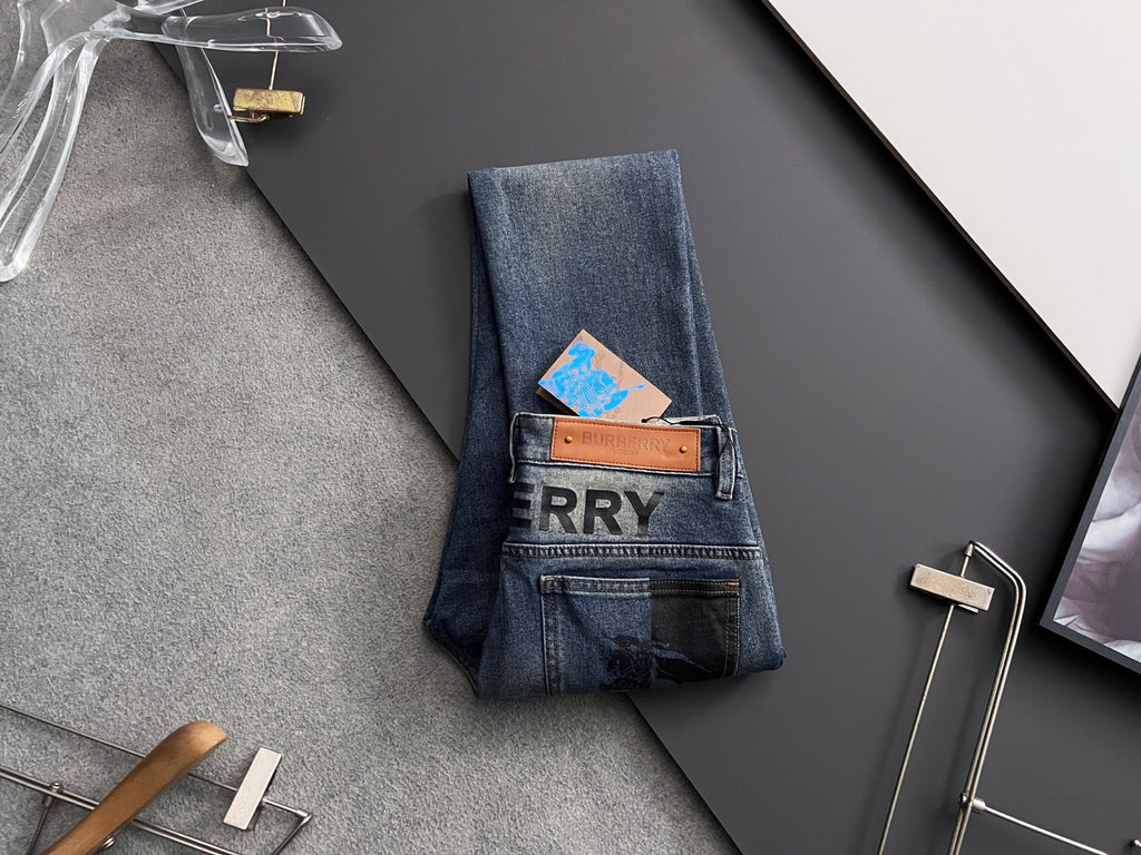 TB Heavy-duty washed stretch denim jeans 1825122601