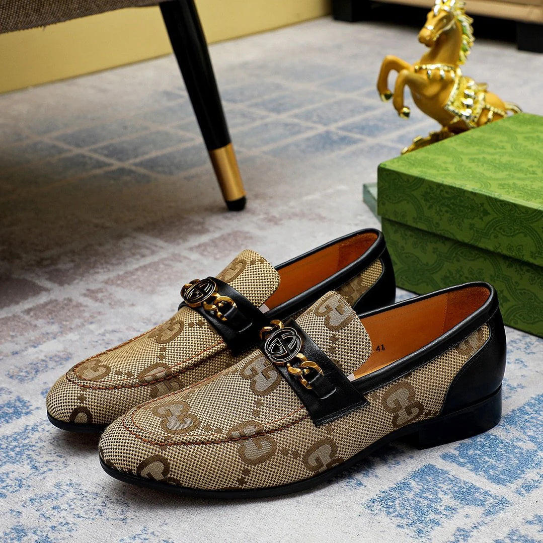 Men's Fashionable Classic Printed Loafers 0724011504