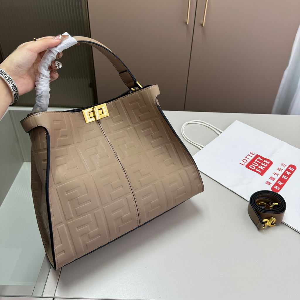 F Classic Embossed Tote Bag XC24092503
