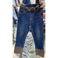 New high-waisted multi-button cuffed straight-leg trousers PD10041727
