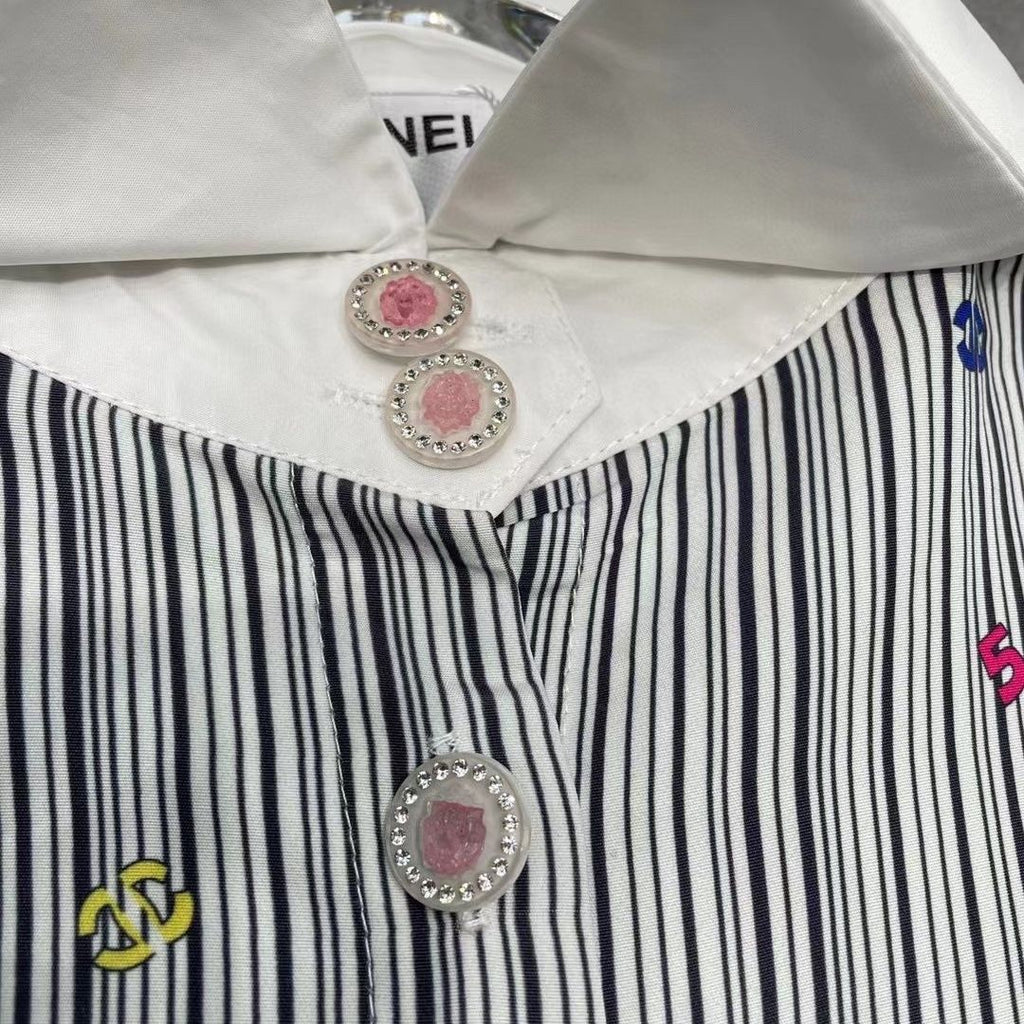New C letter POLO collar print shirt PD1023081008