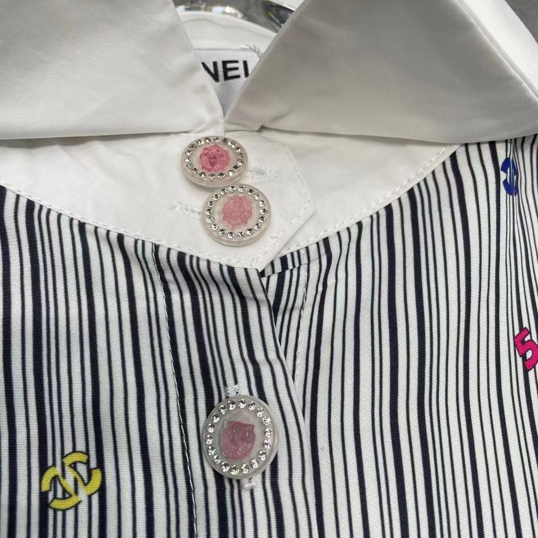 New C letter POLO collar print shirt PD1023081008