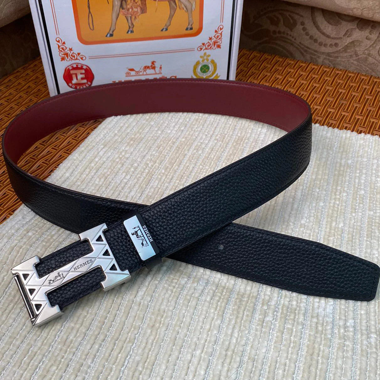 HS Luxury Genuine Leather Men’s Belt 1025010812