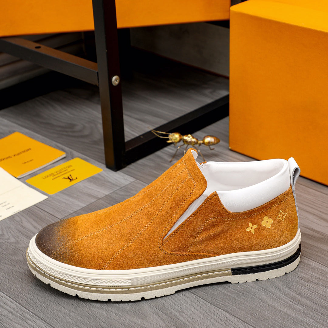 New Suede Gradient Casual All-match Shoes Fashion Slip-On Shoes