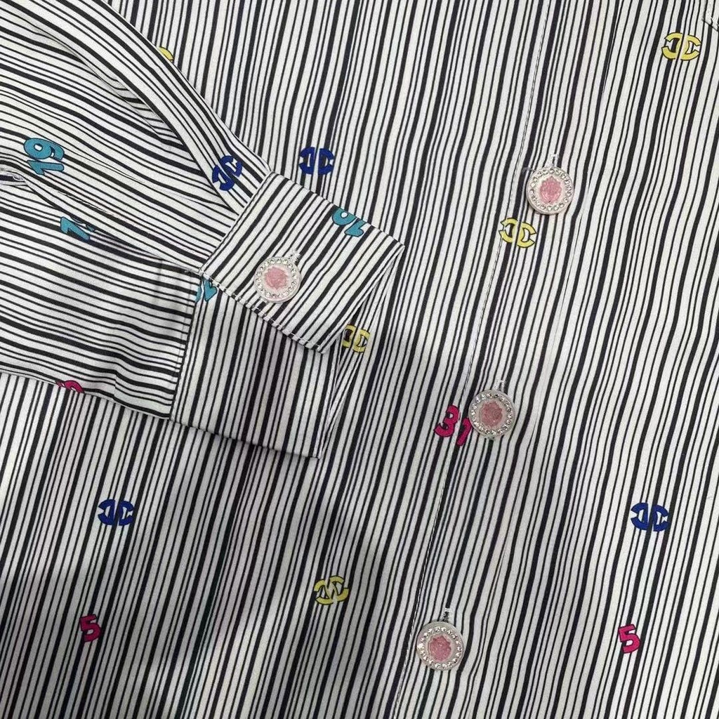 New C letter POLO collar print shirt PD1023081008
