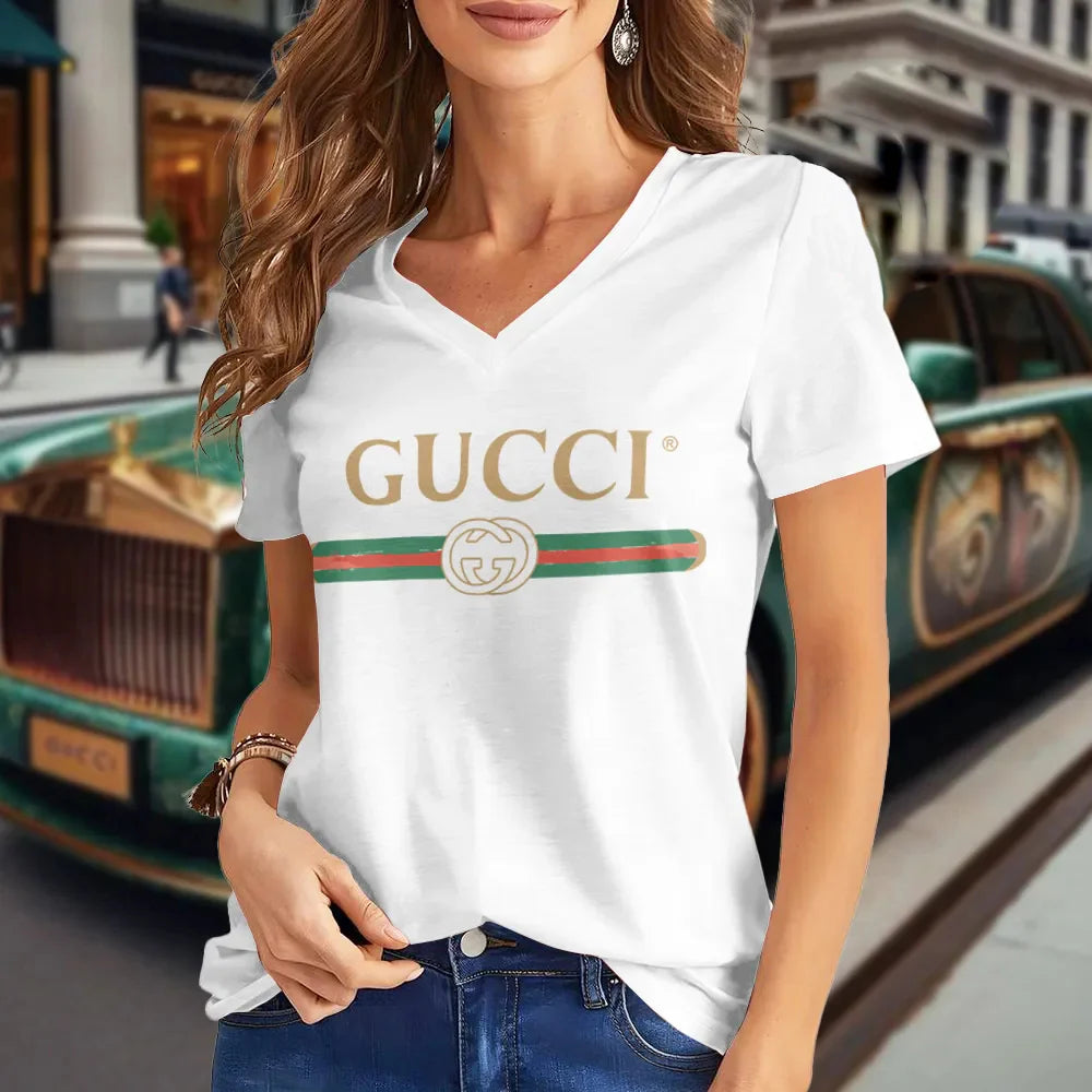 GG Pemium V-Neck T-Shirt 3D1025061806