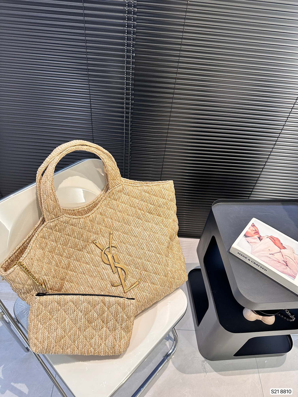 YSL summer fashion woven tote bag 0724041114