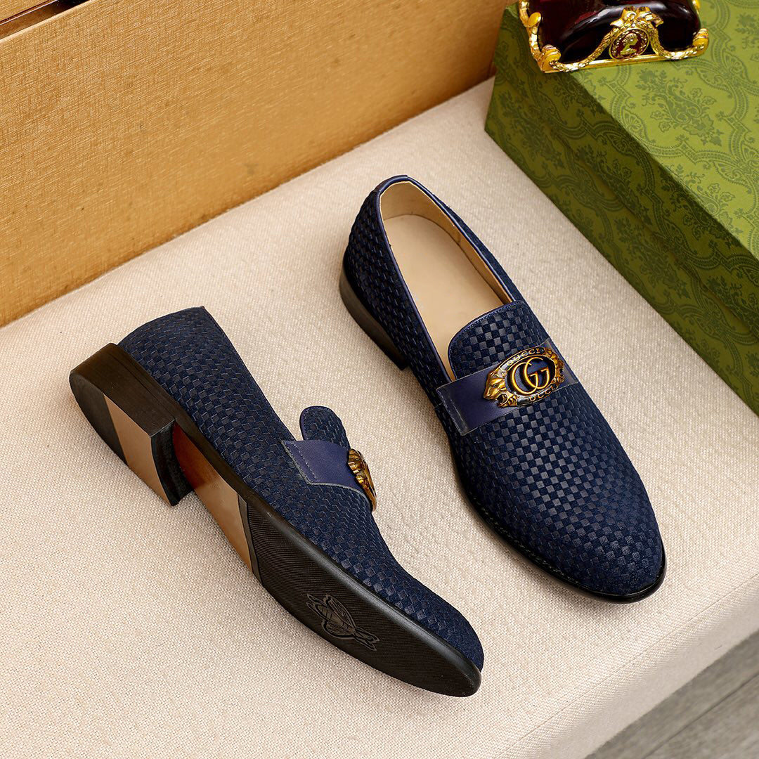 Men's Fashion Business Luxury G LOGO moccasins
