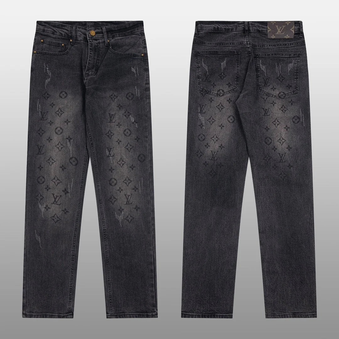 Men's casual washed presbyopia jeans 1024111404