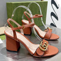 Classic G Logo 7cm 10.5cm high heel sandals XC16060701