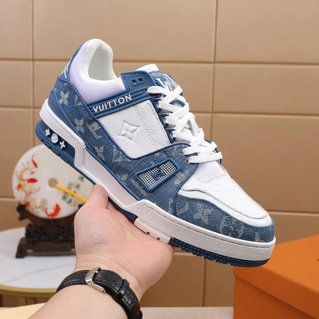 Men's Fashion Luxury Multicolor V Logo Sneakers
