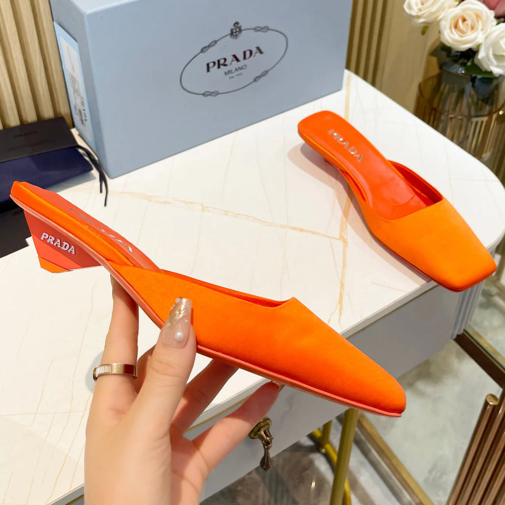Fashion new ladies triangle heel square head slippers 1025040215