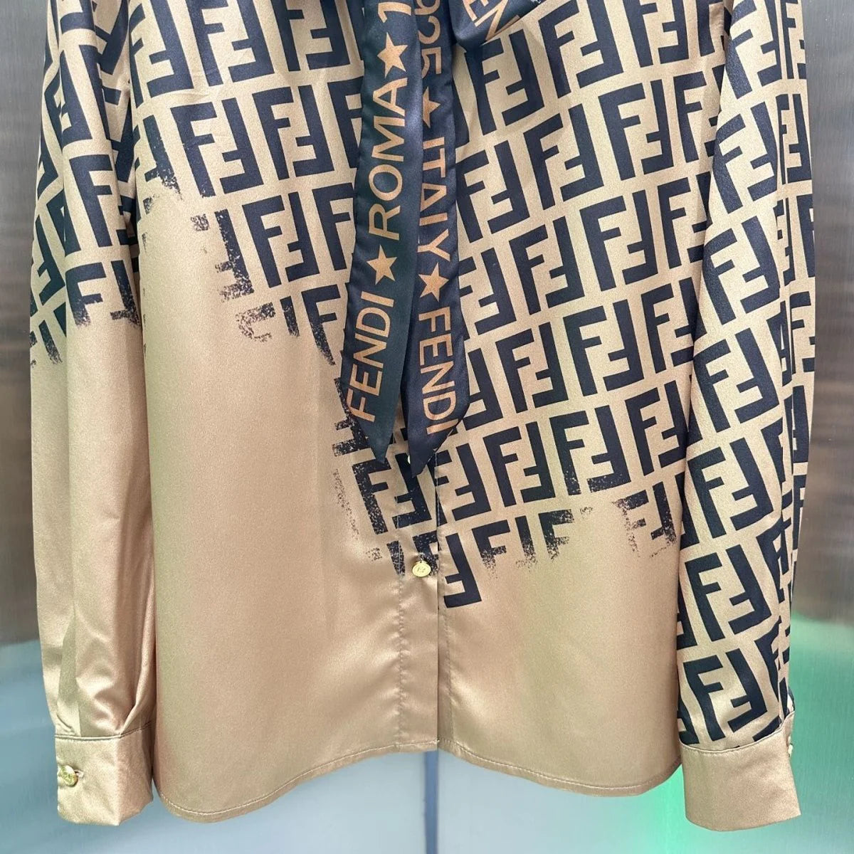 Vintage Print Blouse 1024031506