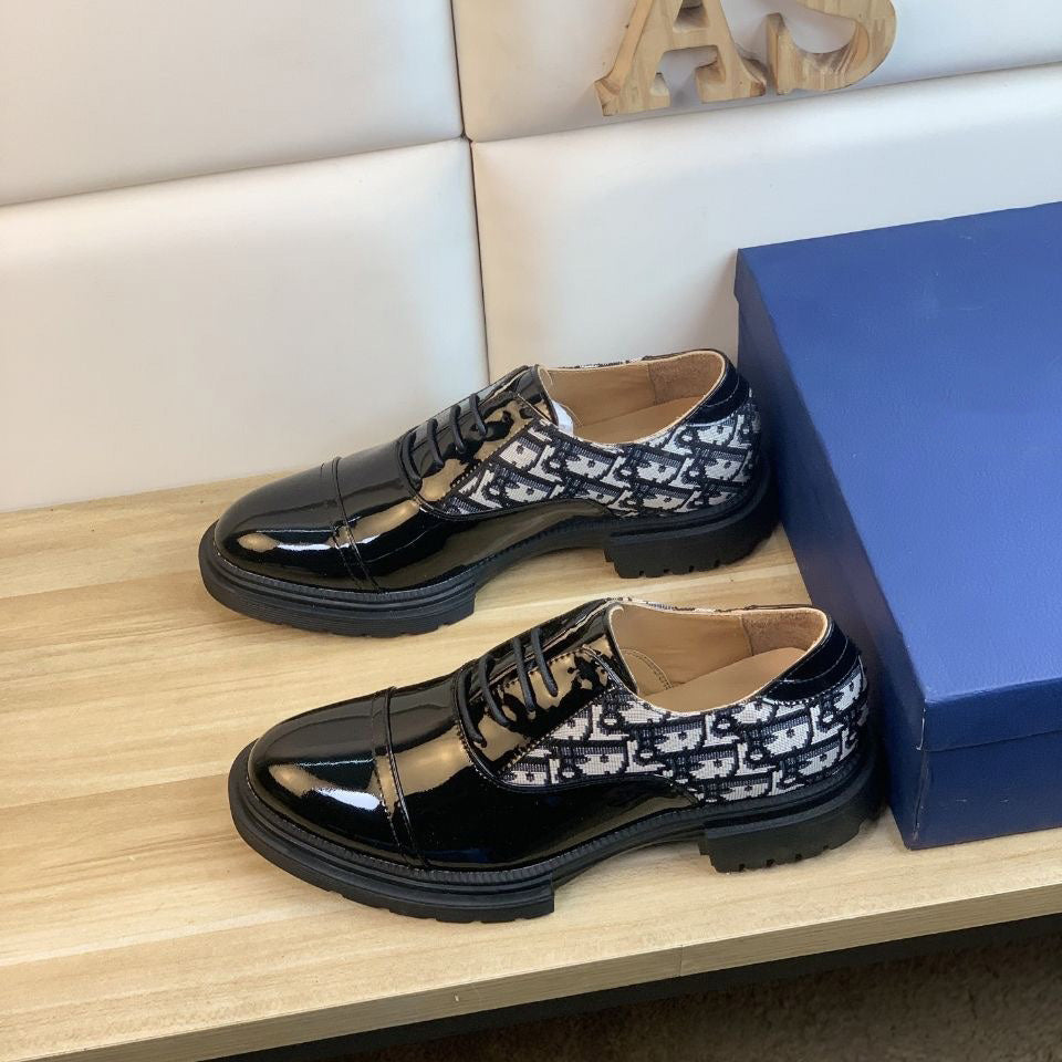 D logo Brook trendy shoes classic letter carved slip-on shoes PD16063002