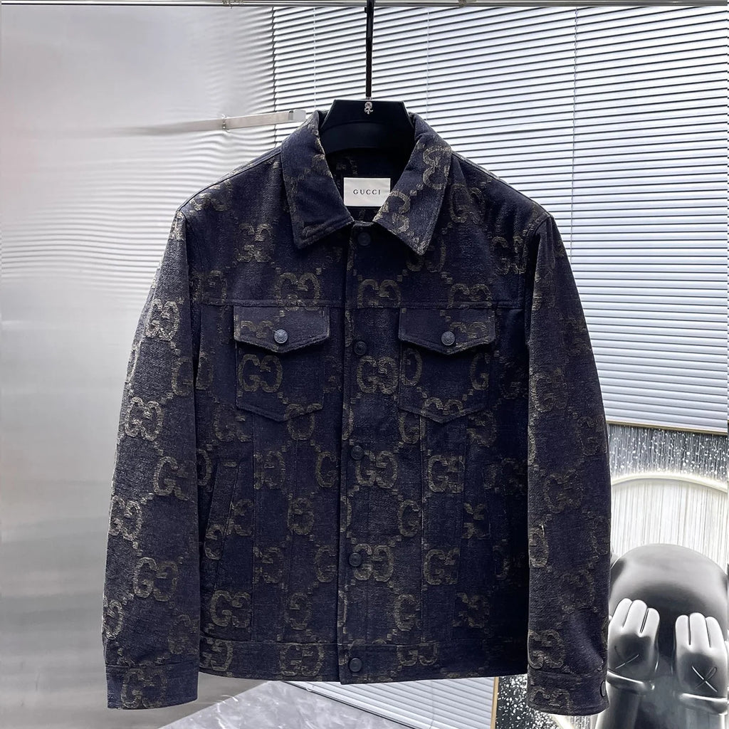 New collared denim jacket 1425121104