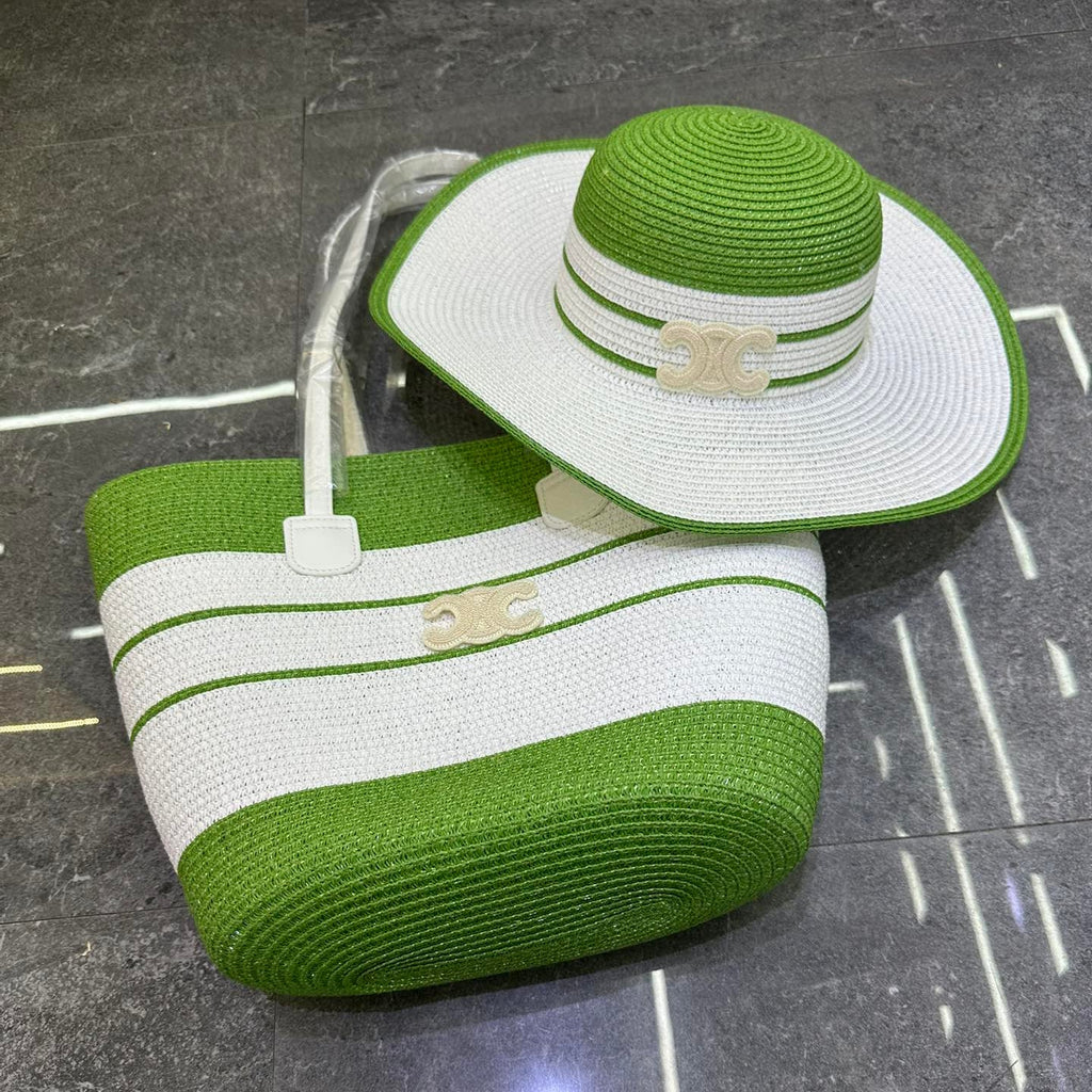 New Fashion Hundred Beach Hat and Bag Set 1025040115
