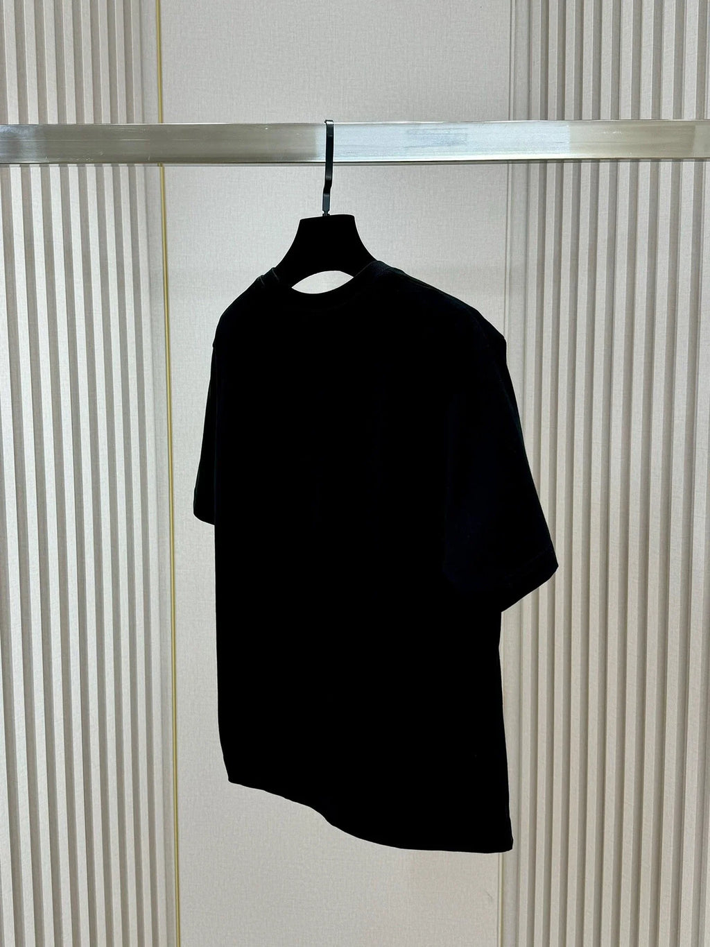 New Flocking Letters Round Neck T-Shirt 1024041201