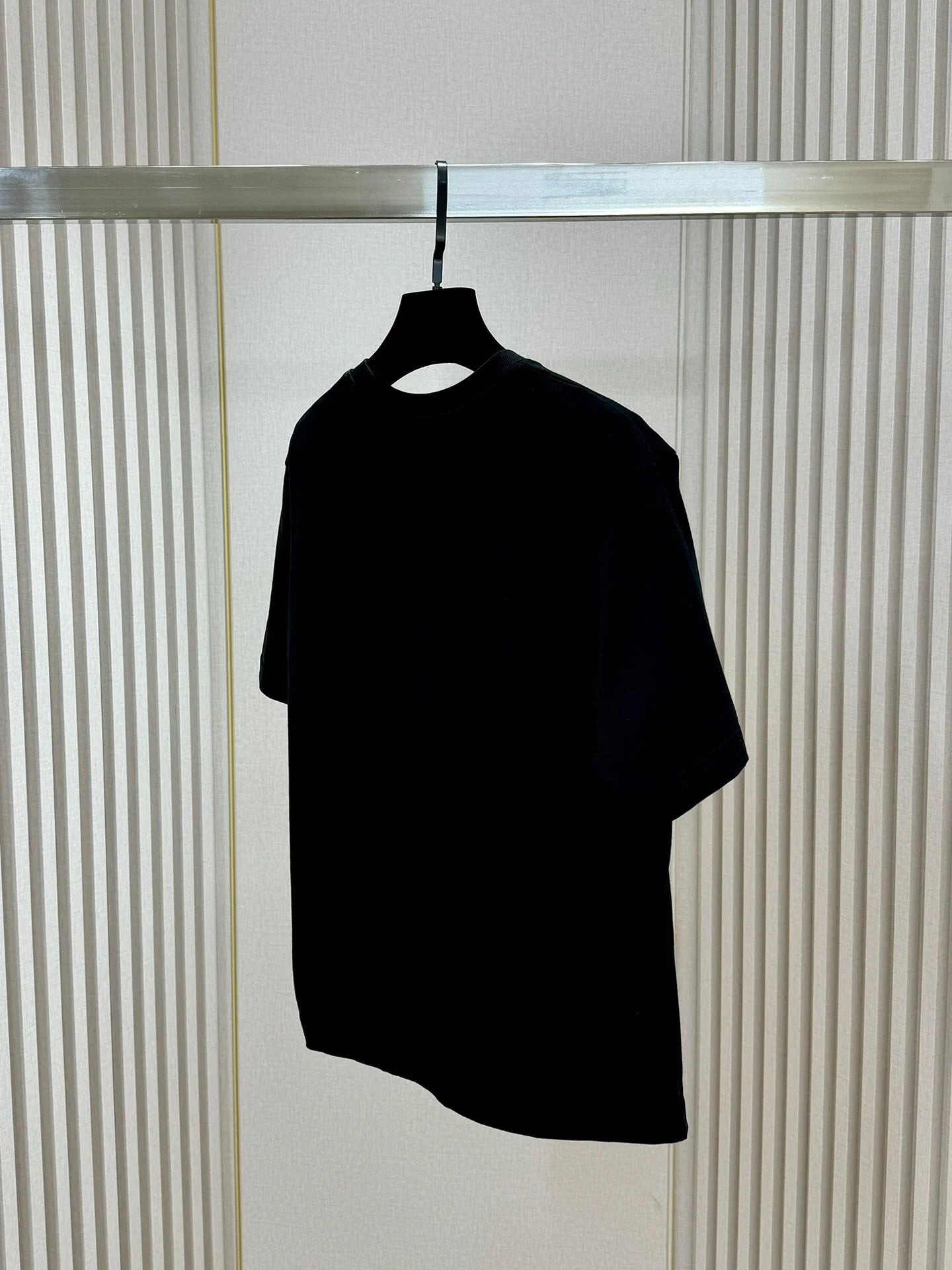 New Flocking Letters Round Neck T-Shirt 1024041201