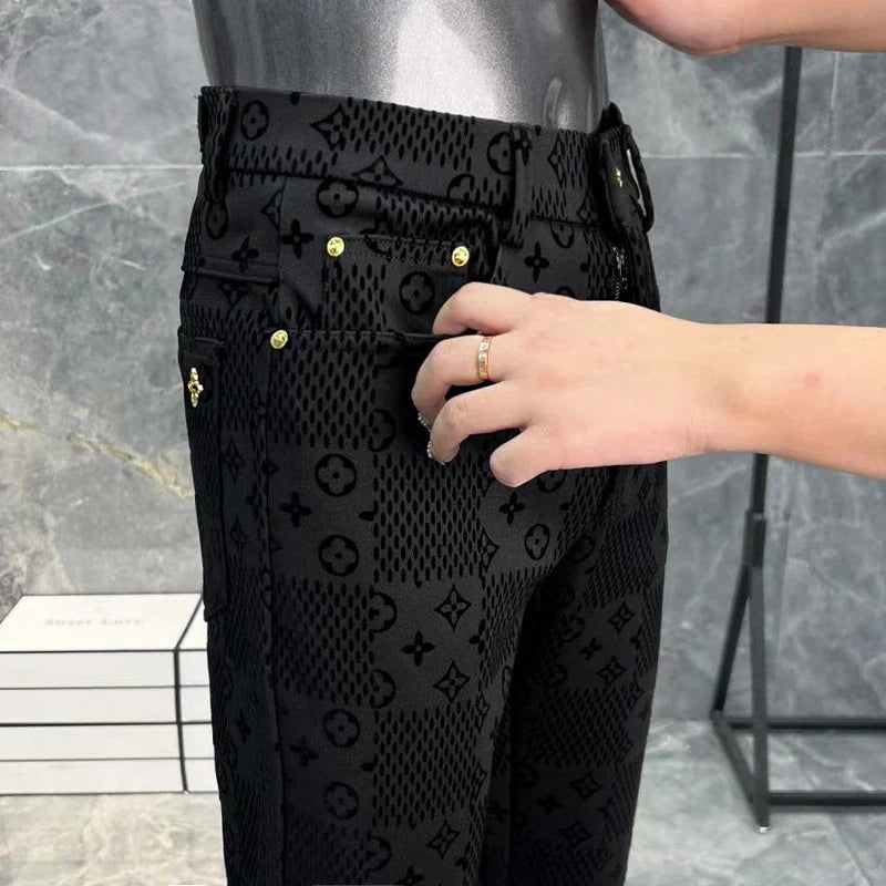 L fashionable all-match slim fit trousers