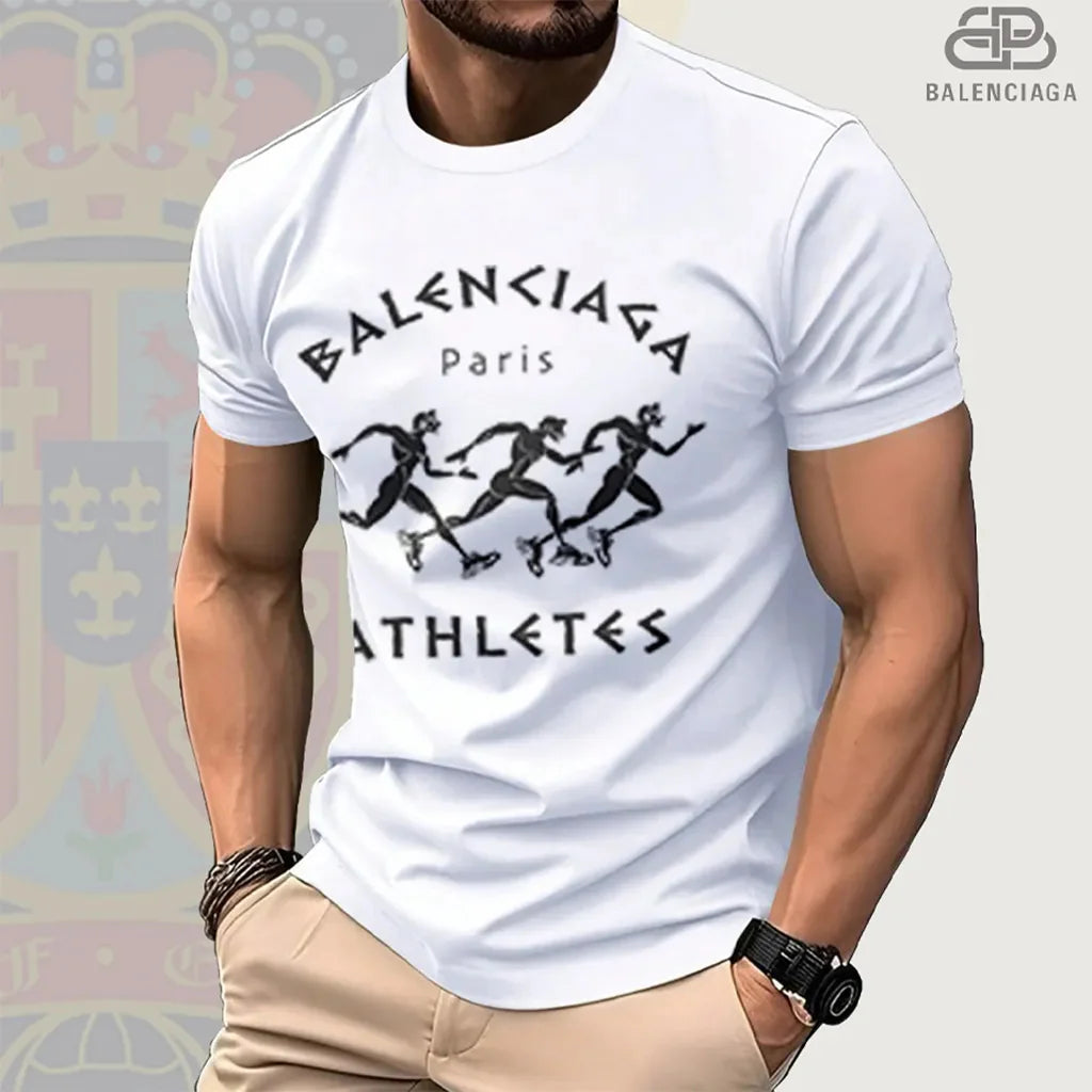 Men's Fashionable Hundred Short Sleeve 3D1025061110