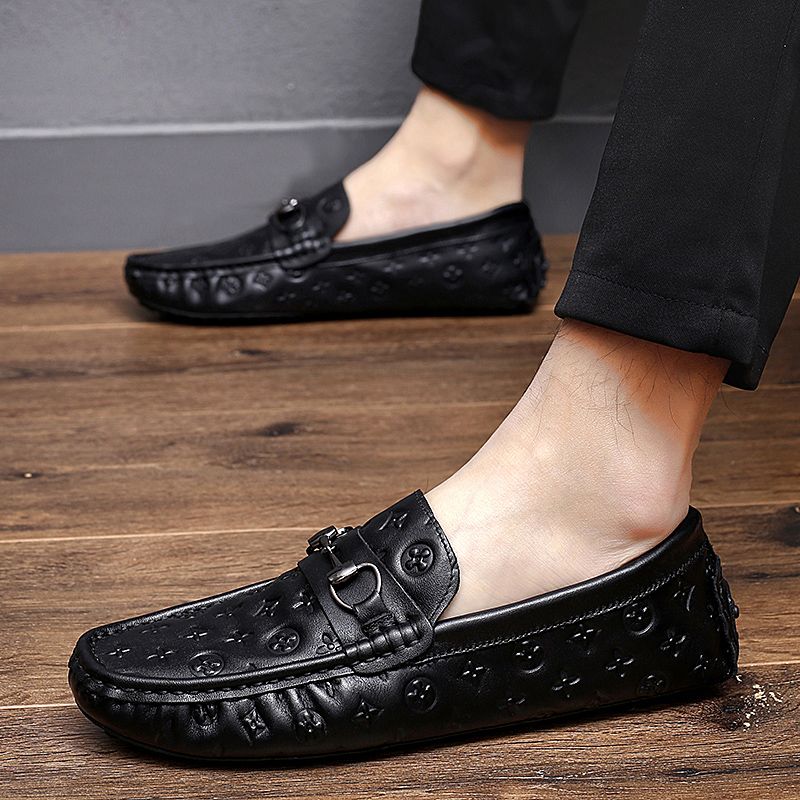 New men's casual leather shoes with one kick PD10051603