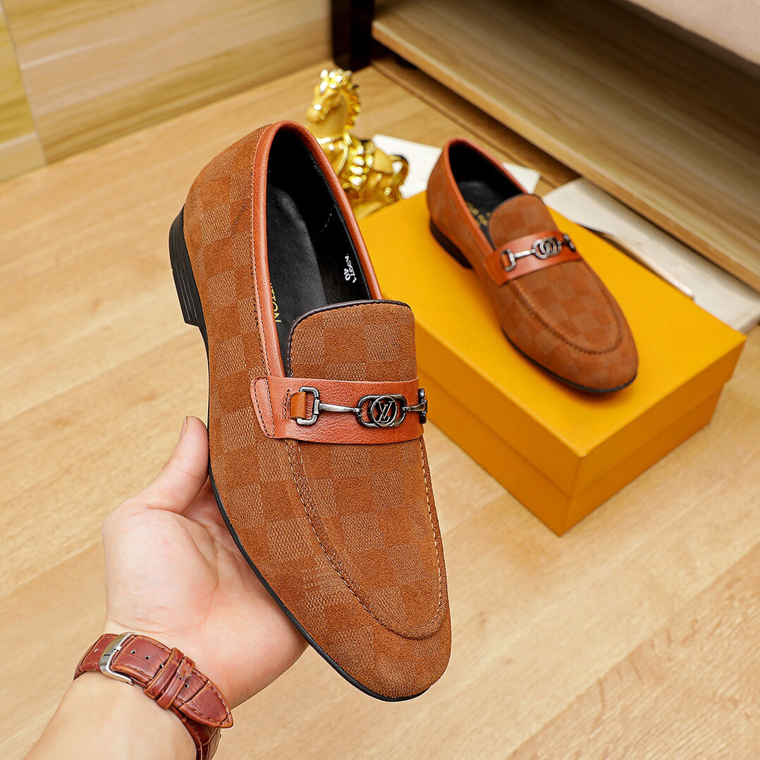 Light Brown Handmade Men's Loafers