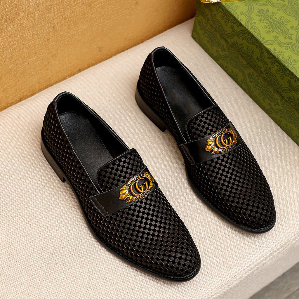 Men's Fashion Business Luxury G LOGO moccasins